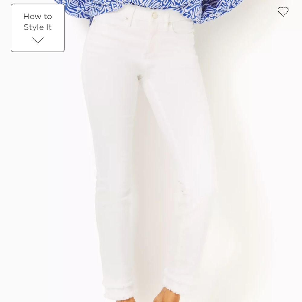 Lilly Pulitzer 29" South Ocean High-Rise Skinny Jean size 8